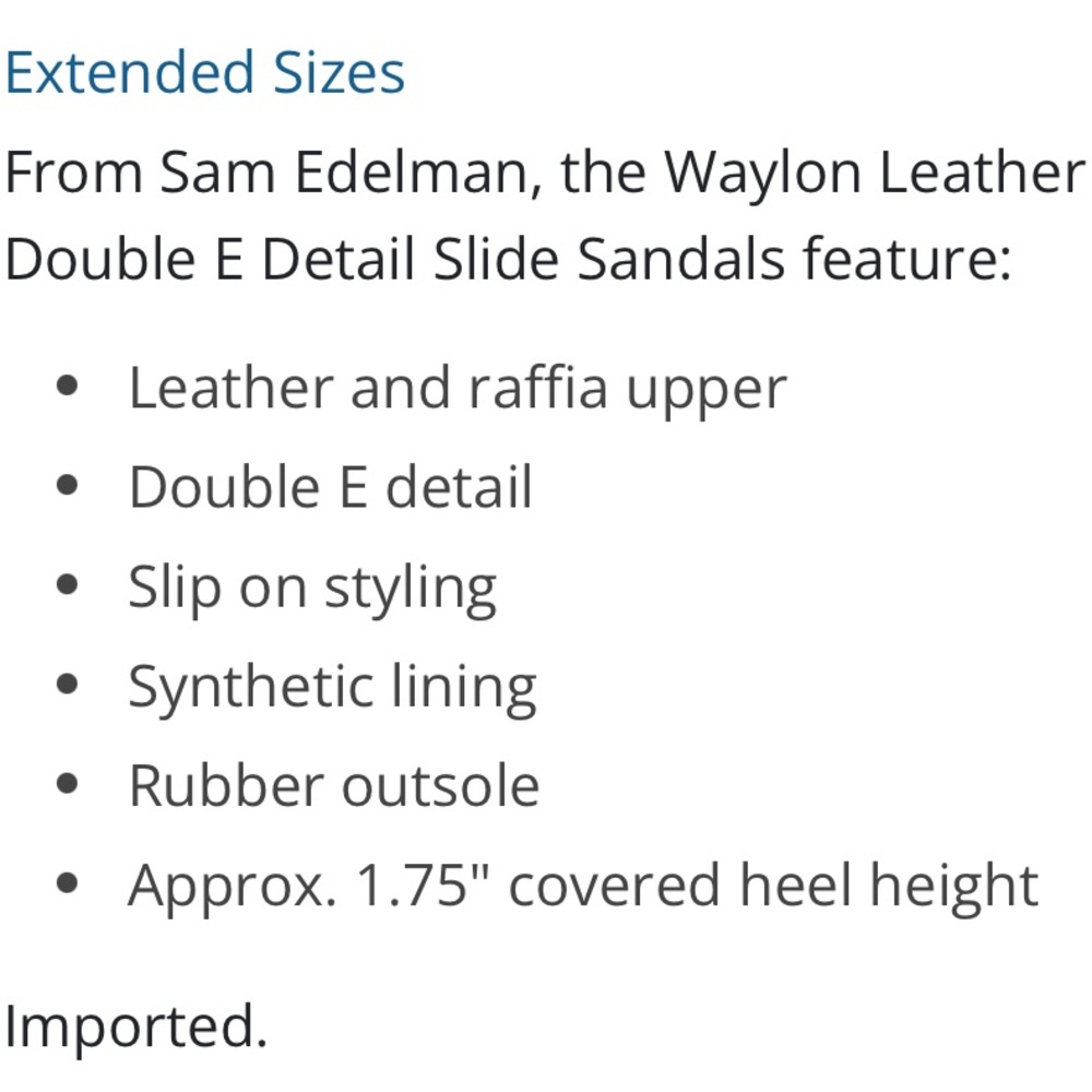 GU Sam Edelman Waylon Leather and Raffia Double E Detail Slide Sandals 9 - Picture 13 of 13